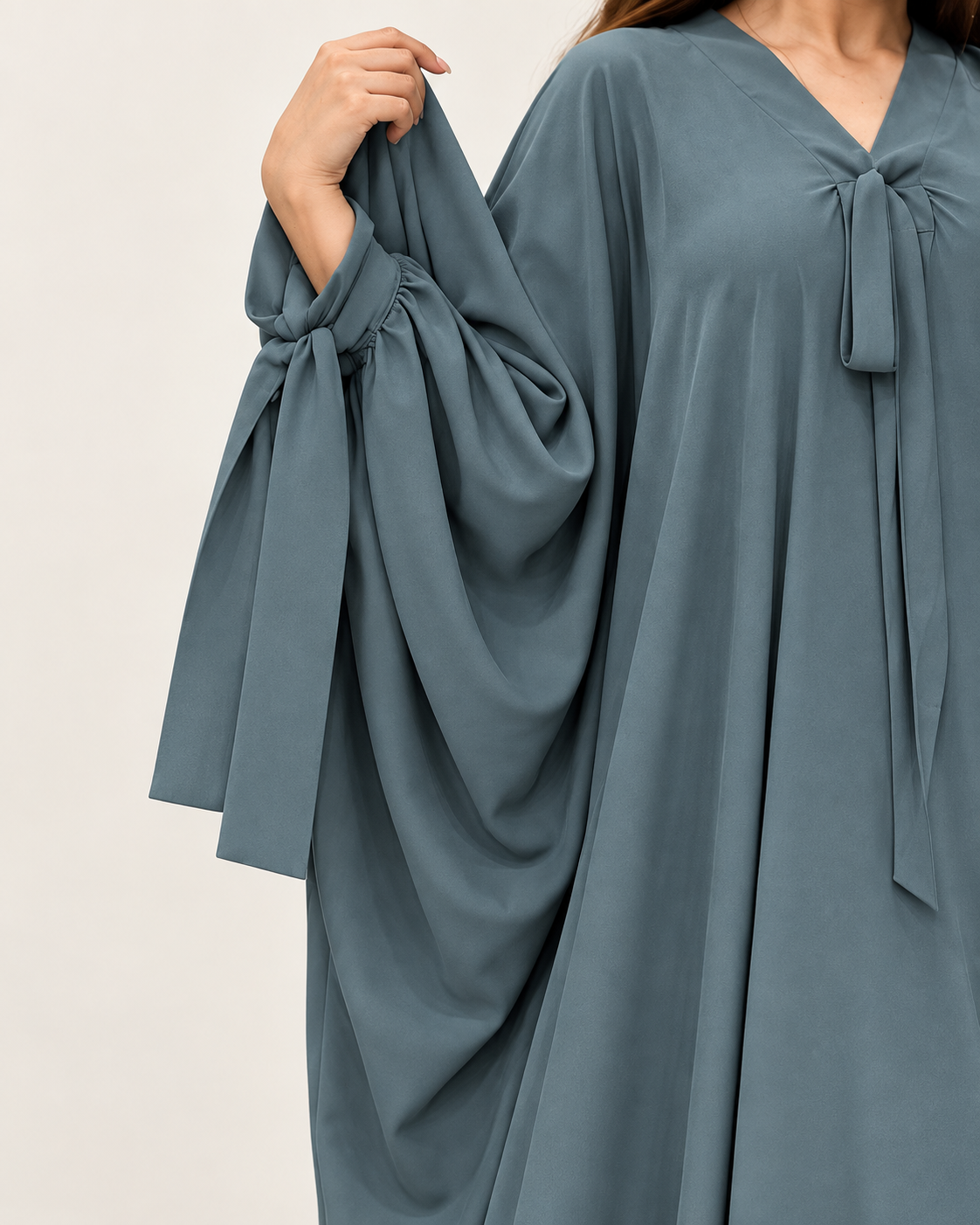 Premium TikTok Fabric Sleeve Belt Kaftaan Abaya