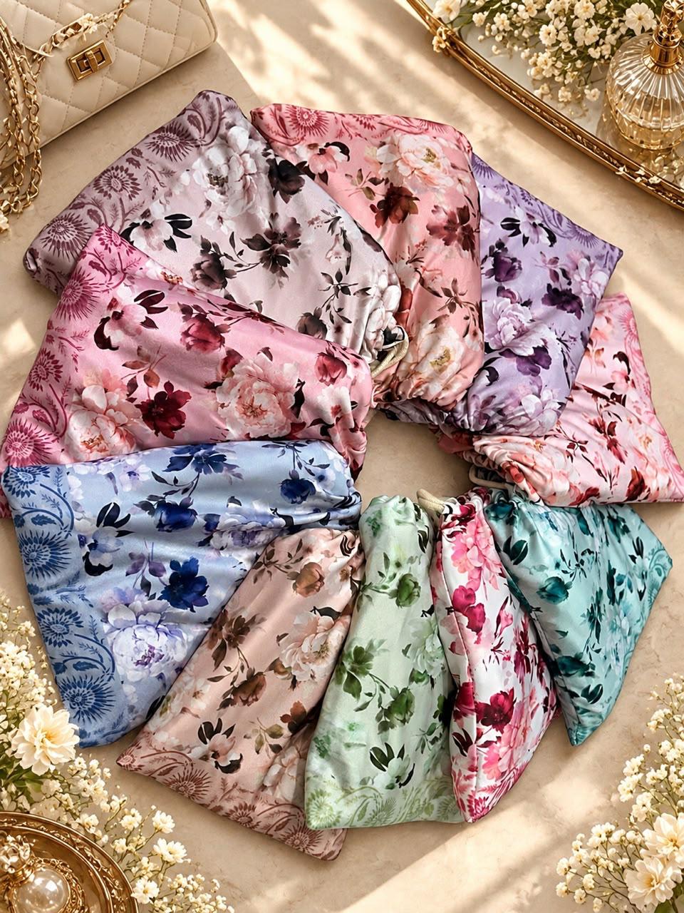 Kashmira Namazi Hijab – Imported Moses Crepe Softy Printed Rumali