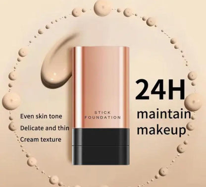 2-in-1 Korean Foundation Stick with Blending Brush