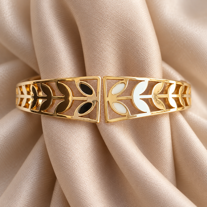Botanical Cutout Cuff - styled view 2 - House of Zainab