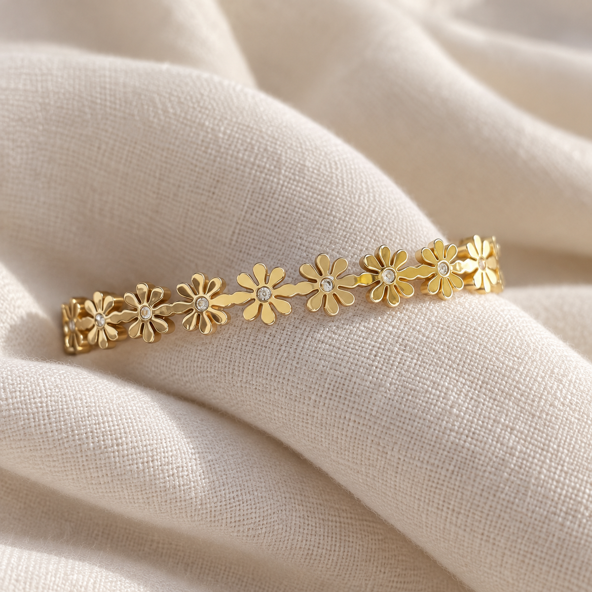 Daisy Chain Cuff - styled view 2 - House of Zainab