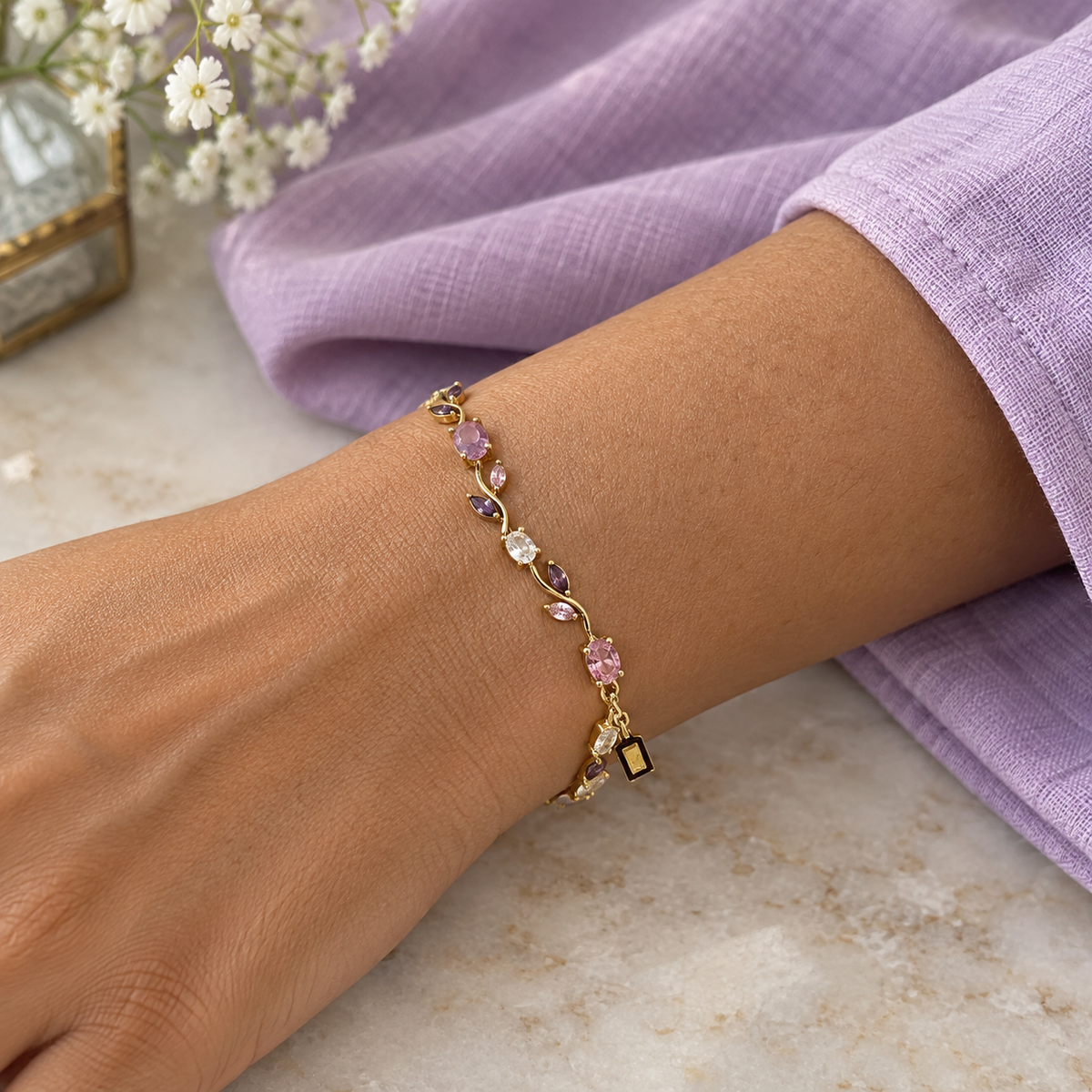 Pastel Vine Bracelet - styled view 4 - House of Zainab